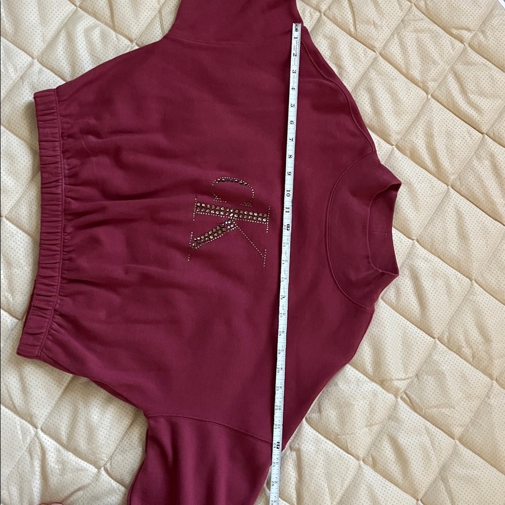 Calvin Klein Jeans Pink Boxy Embellished Sweatshirt - Picture 4 of 6